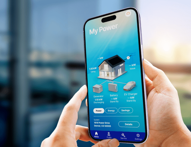 Sunnova app providing solar power insights.